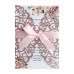 Glitter Invitation Card With Ribbon Bow Laser Cut Greeting Card European Style Invitation Card